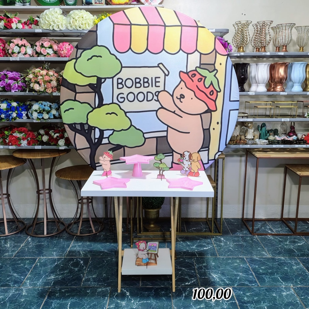Bobbi Goods Menina (Promoção Mesa Cavalete) * - Bn Decorações 