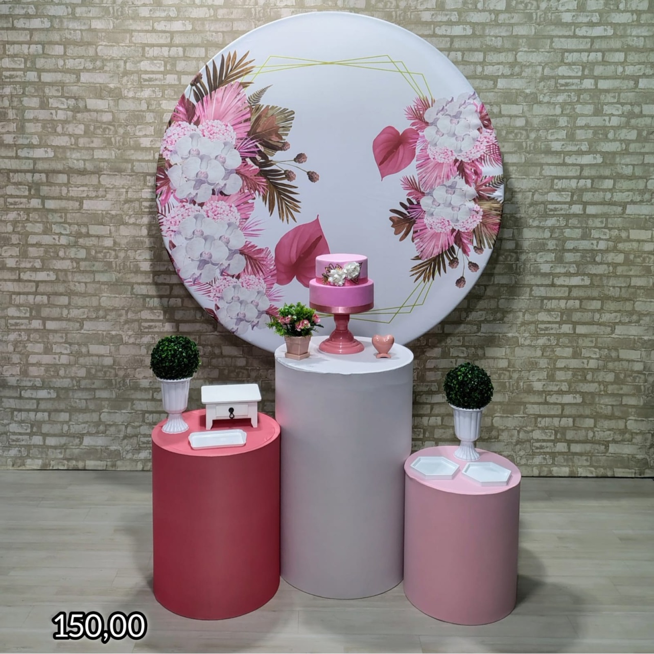 Flores Rosa Copo-De-Leite (Encanto) 2 * - Bn Decorações 