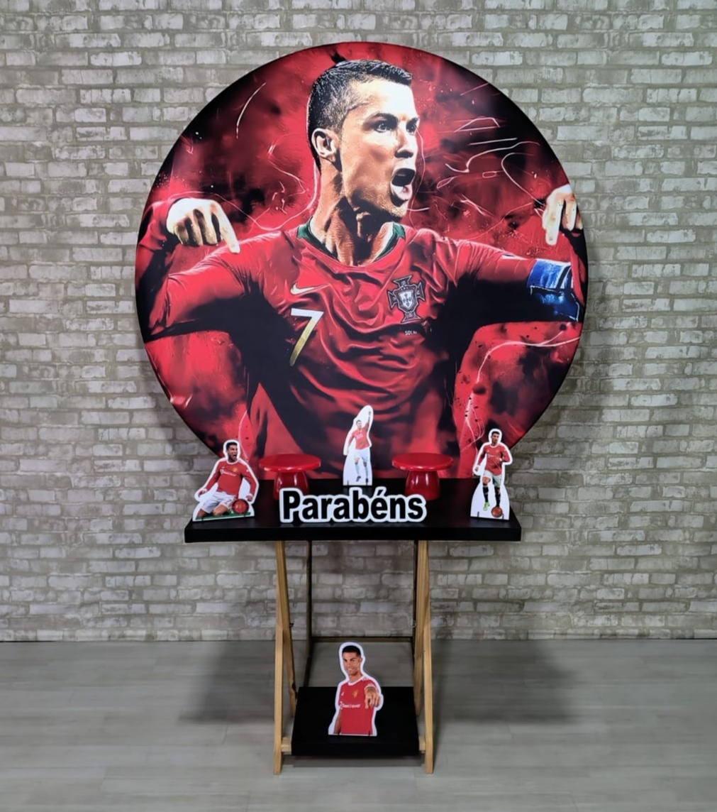 Cristiano Ronaldo (Promoção Mesa Cavalete) 2 * - Bn Decorações 
