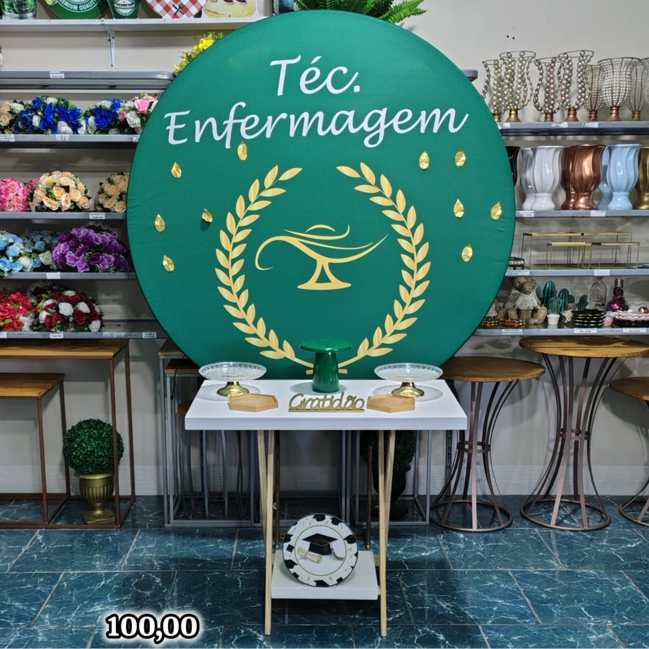 Formatura 8 Téc Enfermagem (Mesa Cavalete) - Bn Decorações 