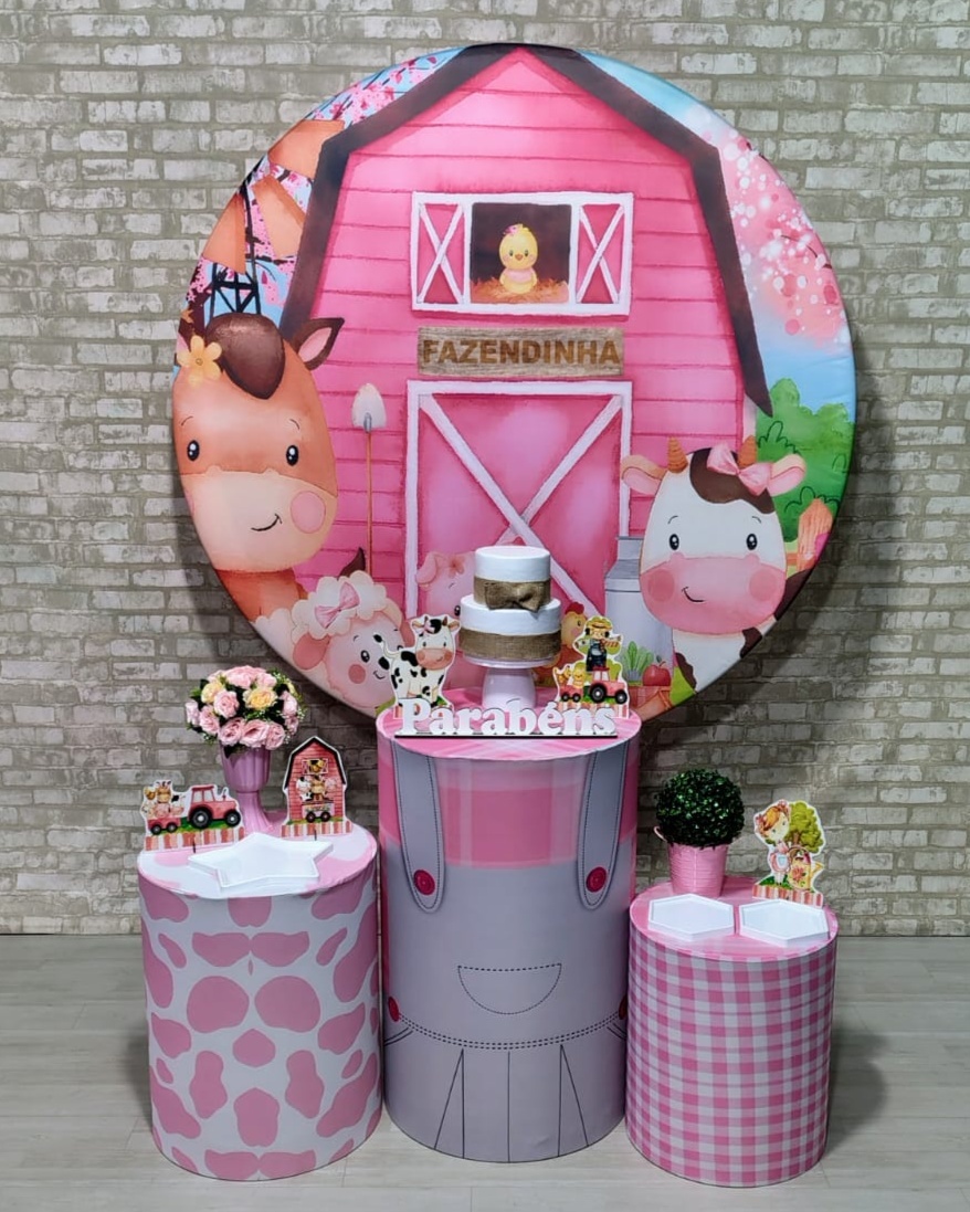 Fazendinha Rosa (Encanto) *  - Bn Decorações 