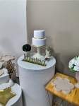 Chá Fralda Menina Bege Com Off White (Composição) * 2 Painéis Romano   - imagem 3