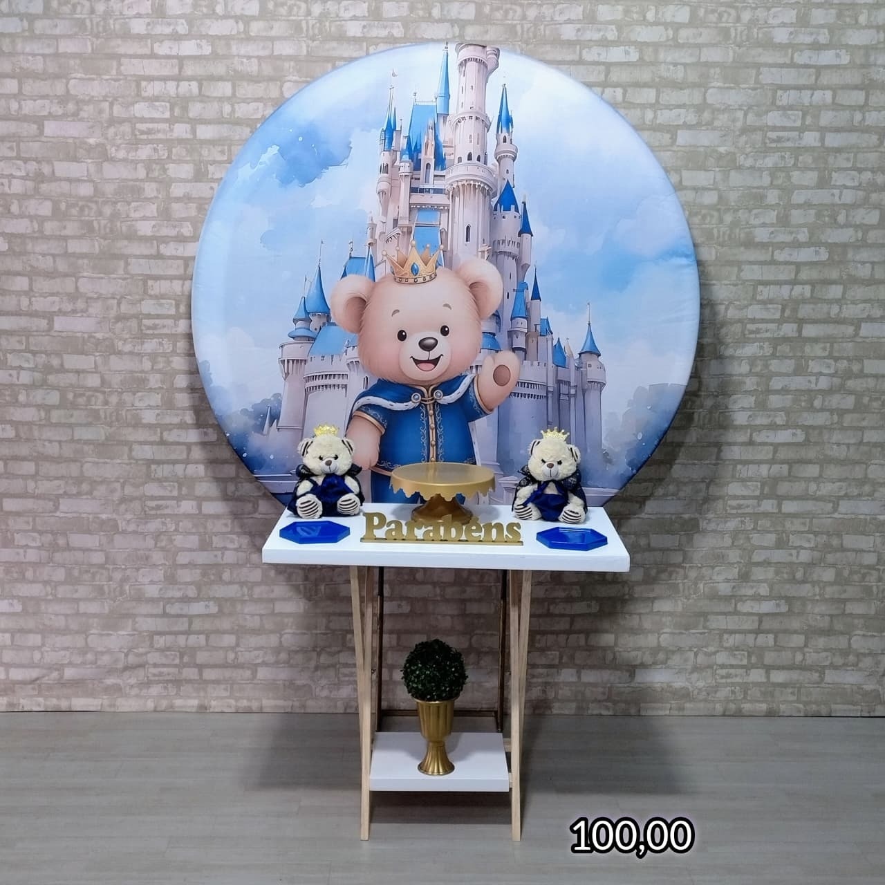  Urso Príncipe (Promoção Mesa Cavalete) * - Bn Decorações 