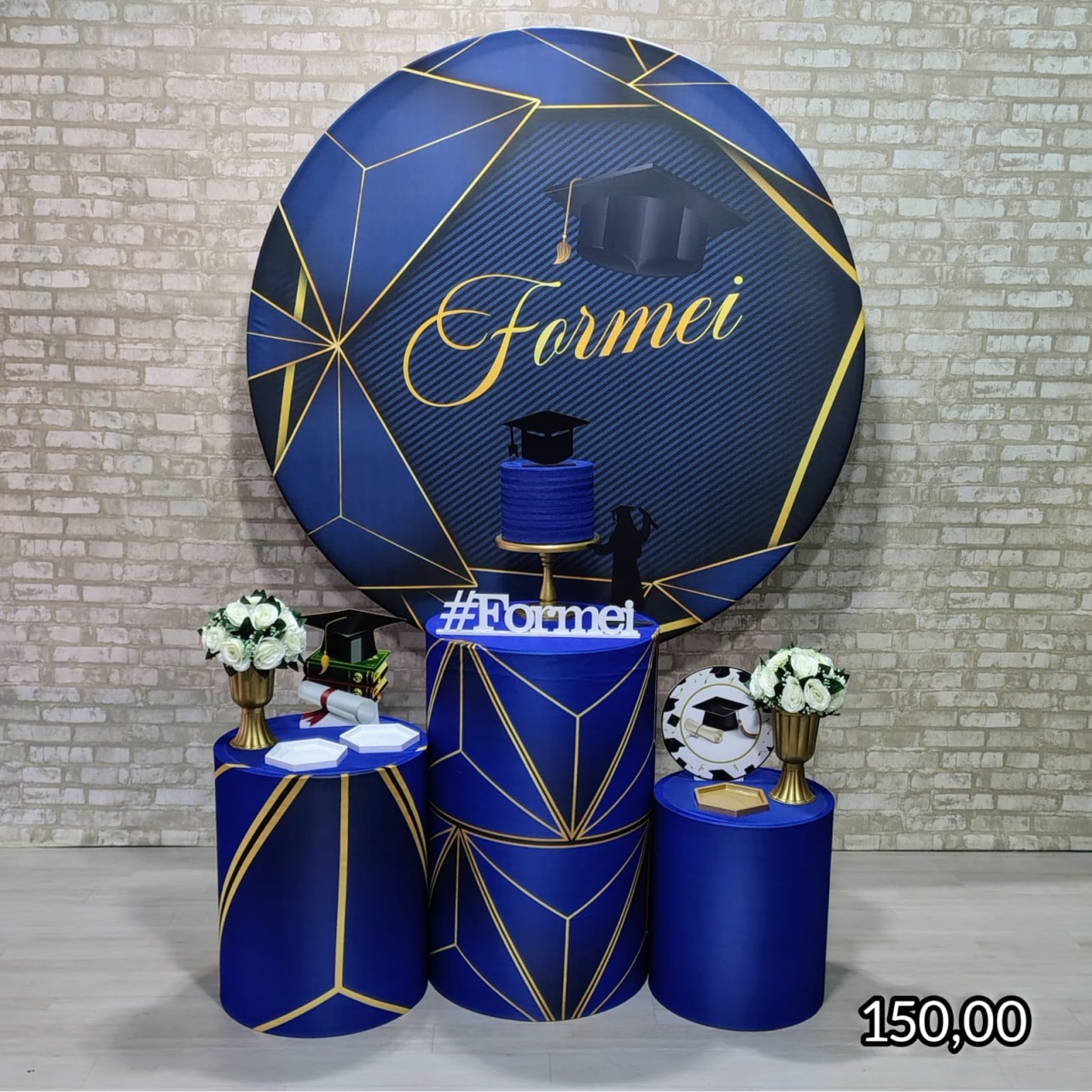 Formatura Azul Masculina (Encanto) * - Bn Decorações 