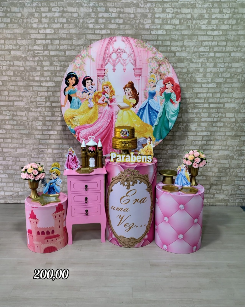 Princesas Disney (Festejar) 3 * - Bn Decorações 