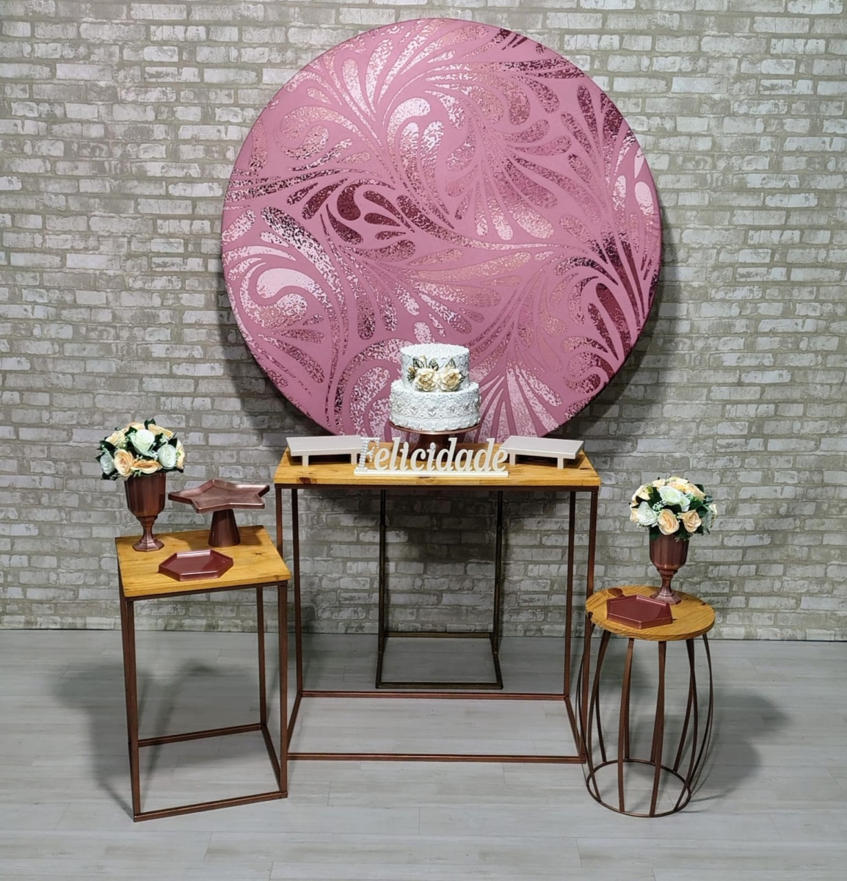 Coleção Essência Lançamento (Painel Rose Gold 3D) 2 - Bn Decorações 