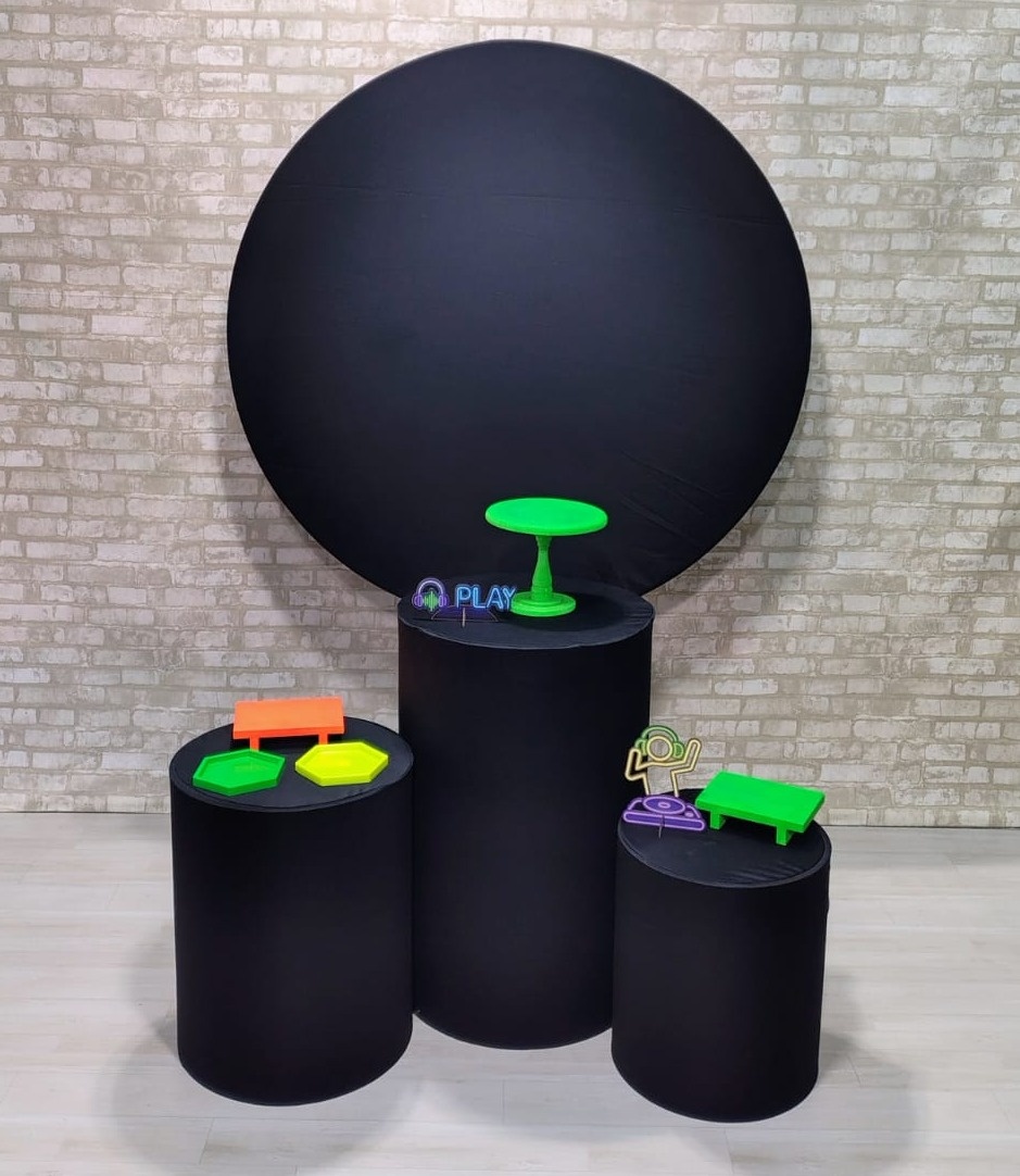 Preto Com Itens Neon (Promoção) * - Bn Decorações 