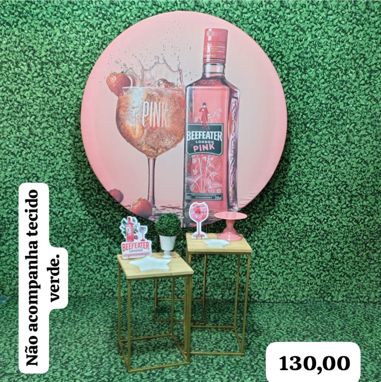 Beefeater Pink (Celebre Com 2 Mesas) - Bn Decorações 