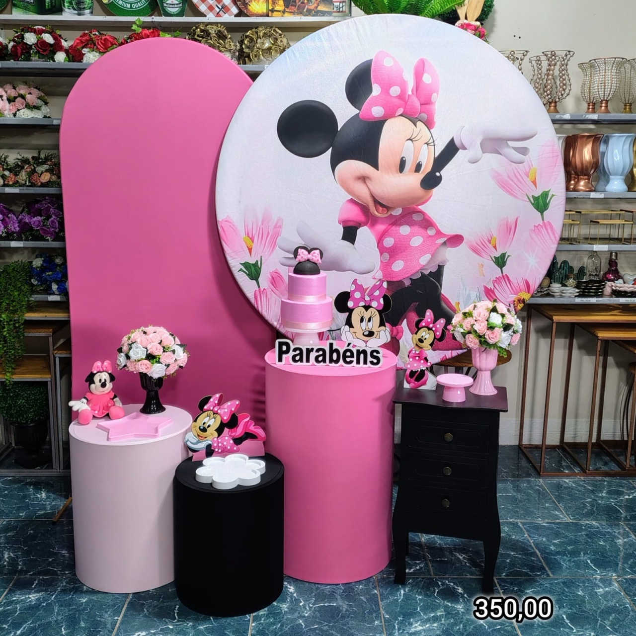 Minnie Rosa (Premium) * - Bn Decorações 
