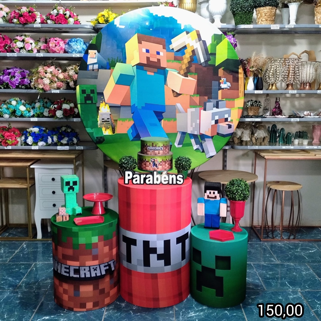 Minecreft (Encanto) 2 * - Bn Decorações 