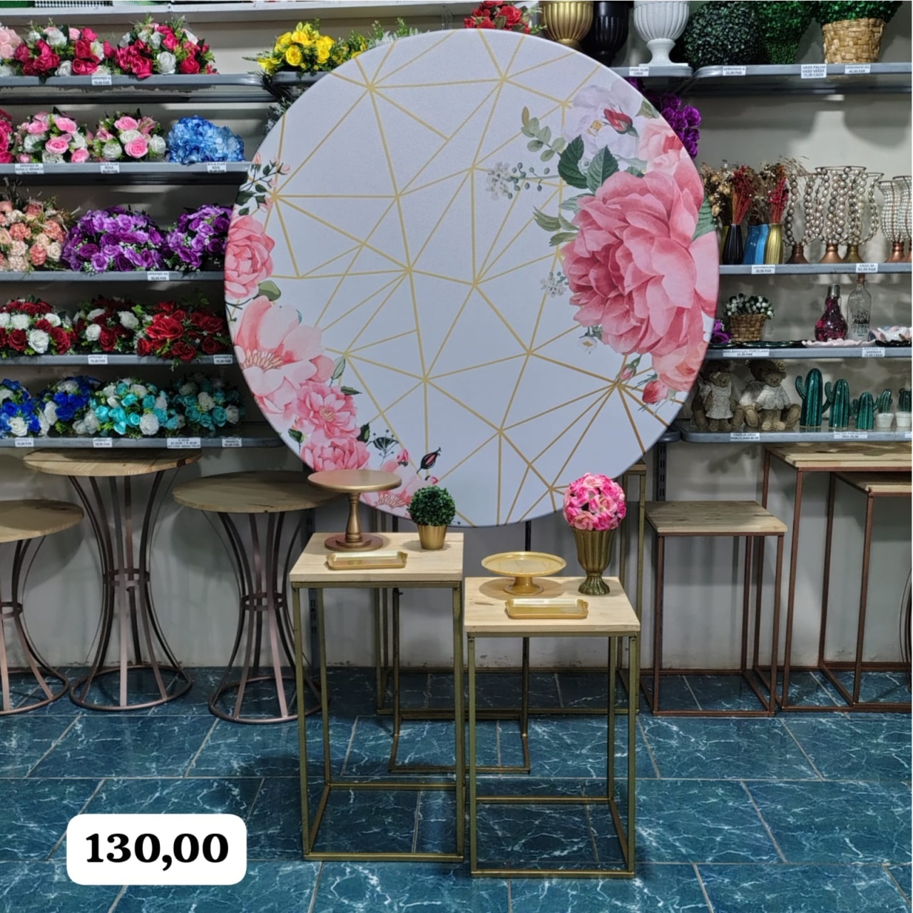 Rosa Com Branco 1 (Celebre Com 2 Mesas) - Bn Decorações 