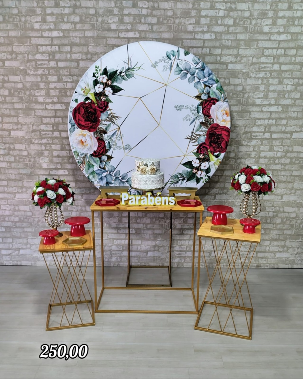 Coleção Essência Vermelho Com Dourado * - Bn Decorações 