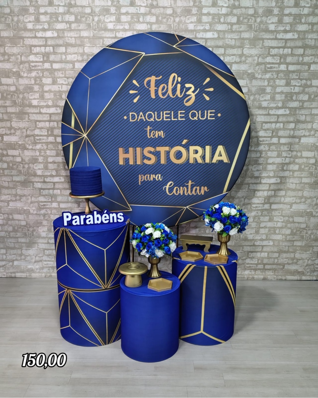Feliz Daquele Que Tem História Para Contar Azul (Encanto) 2 * - Bn Decorações 