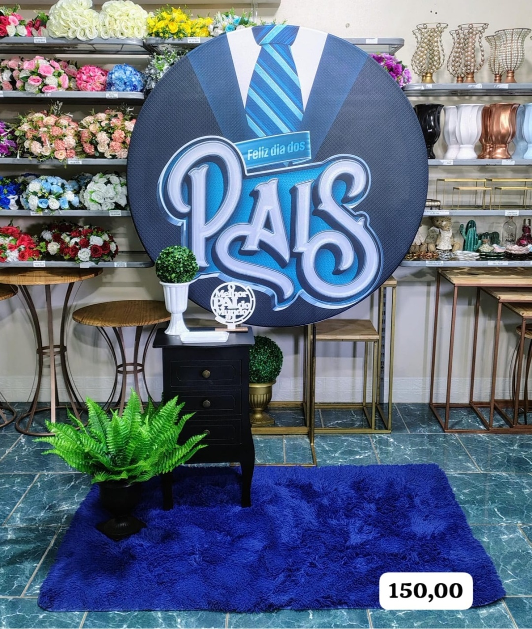 Dia dos Pais Com Aparador Preto * - Bn Decorações 