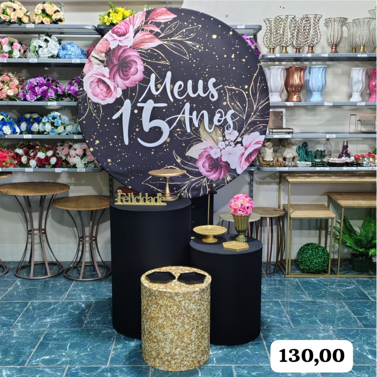 15 Anos (Composição Cilindros) * - Bn Decorações 