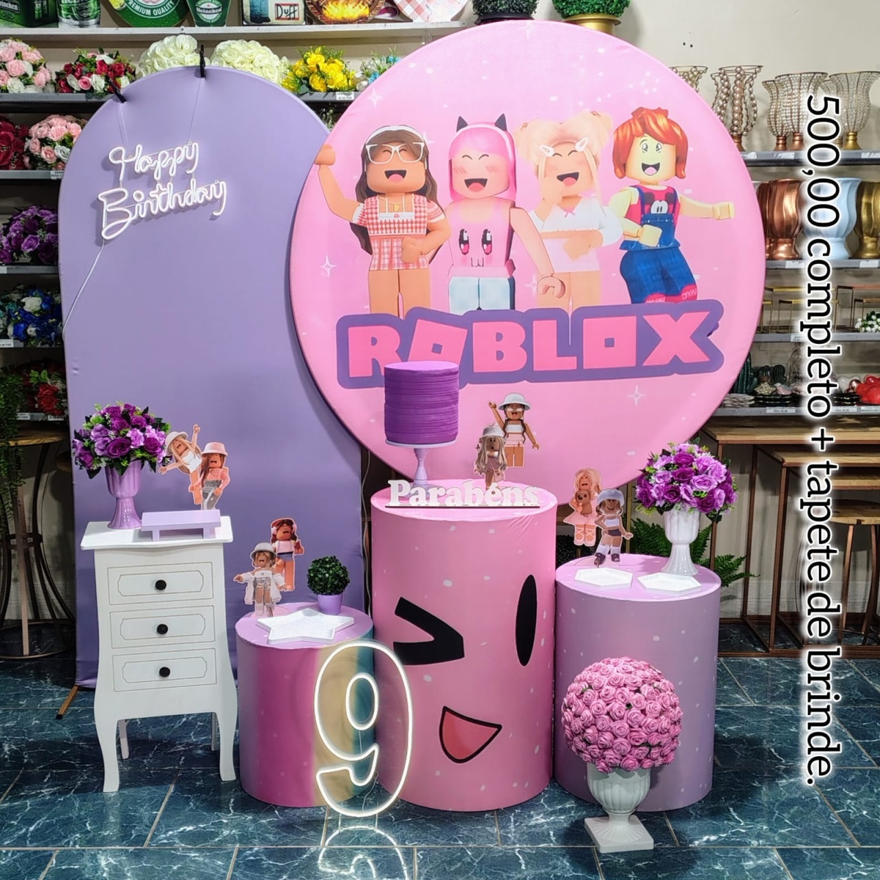 Roblox (Premium) Com Leds * - Bn Decorações 