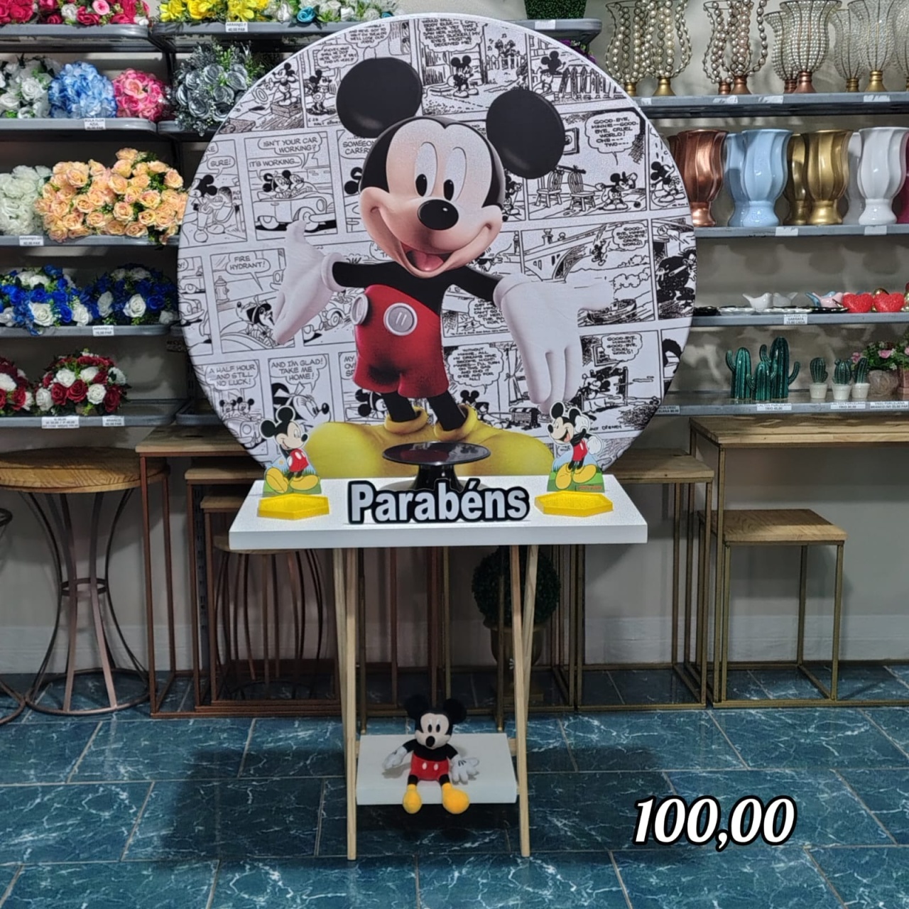 Mickey (Promoção Mesa Cavalete) 2 * - Bn Decorações 
