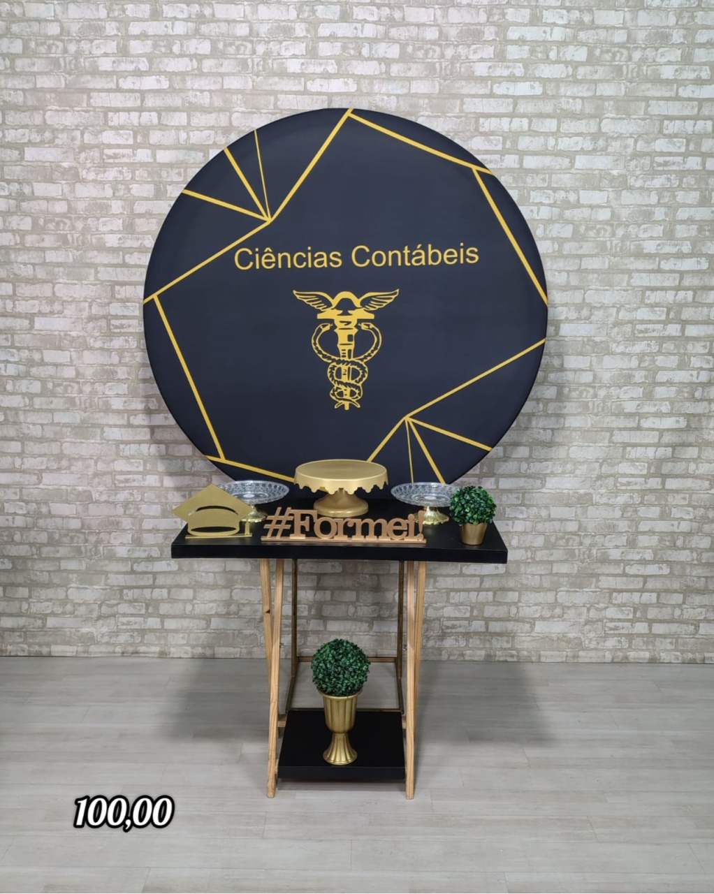 Formatura 18 Ciências Contábeis (Mesa Cavalete) - Bn Decorações 