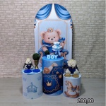  Urso Príncipe Chá de Fralda Menino Romano (Festejar) *  - imagem 1