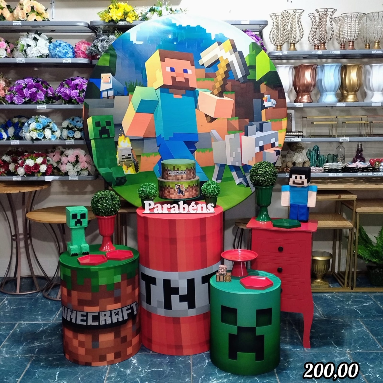 Minecreft (Festejar) 2 * - Bn Decorações 