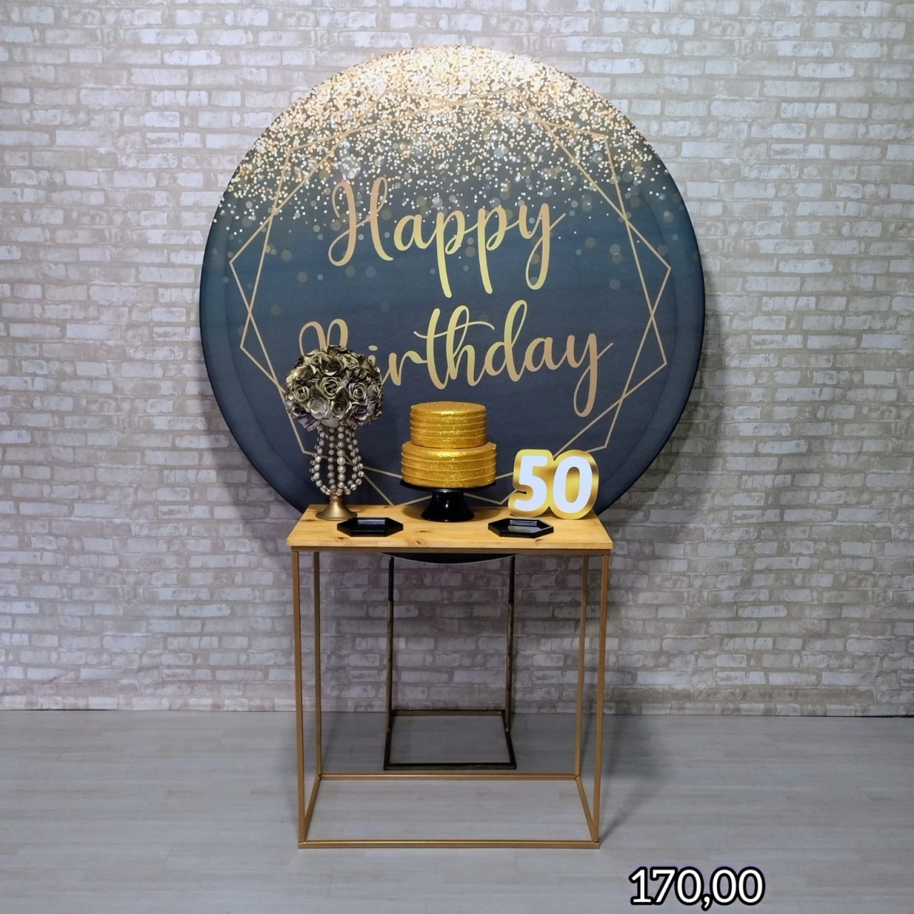 Adulto Painel Happy Birthady (Composição) - Bn Decorações 