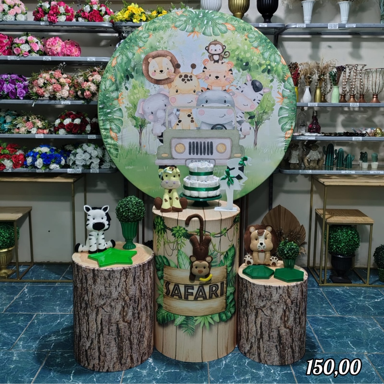 Safari Chá de Fralda Menino (Encanto) 2 * - Bn Decorações 