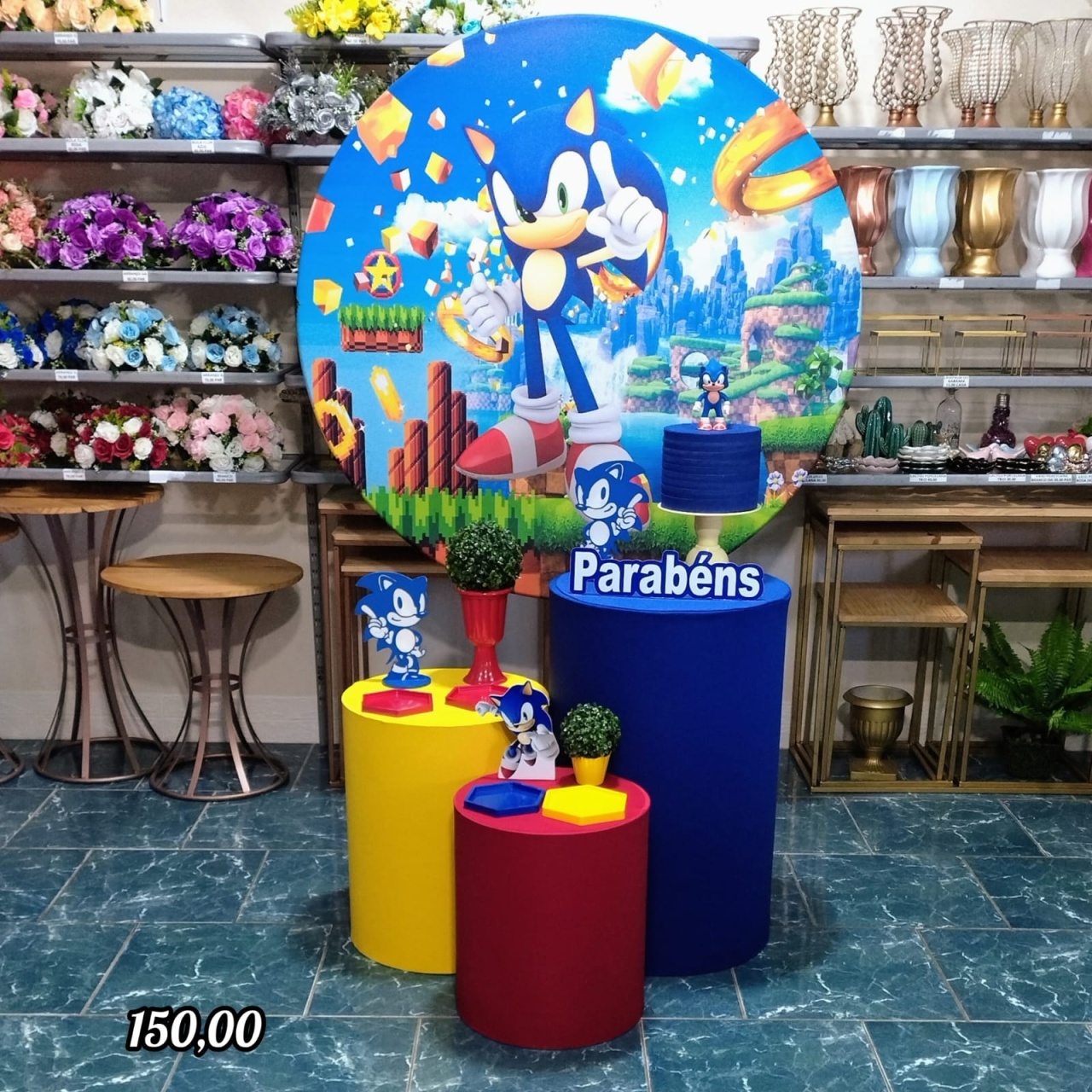 Sonic (Encanto) 2 * - Bn Decorações 