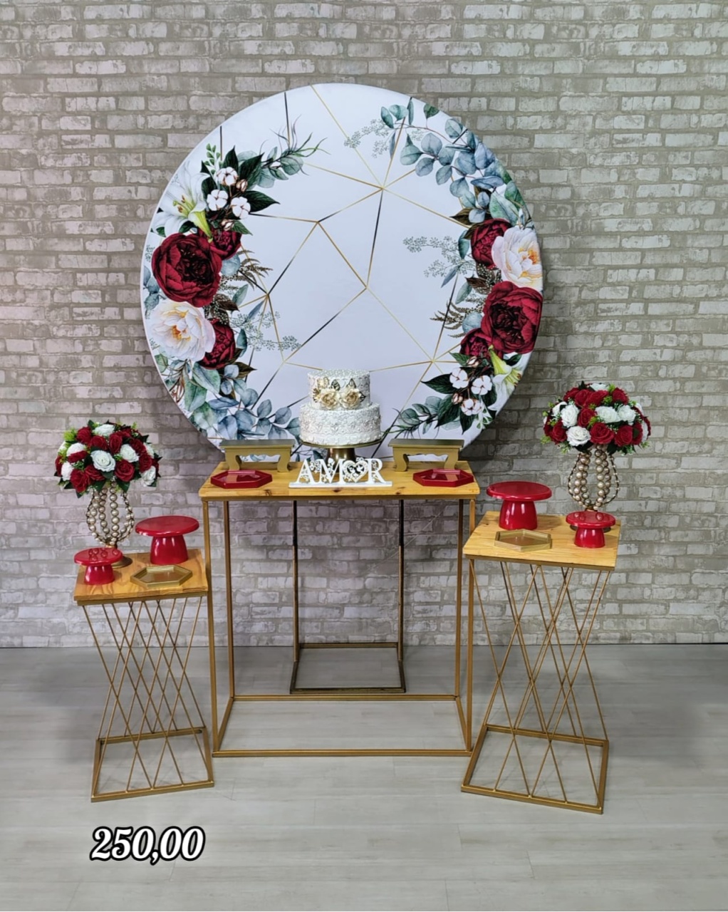 Coleção Essência Vermelho Com Dourado 2 * - Bn Decorações 