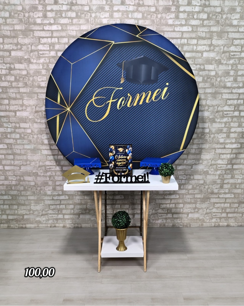Formatura 6 Azul (Mesa Cavalete) * - Bn Decorações 