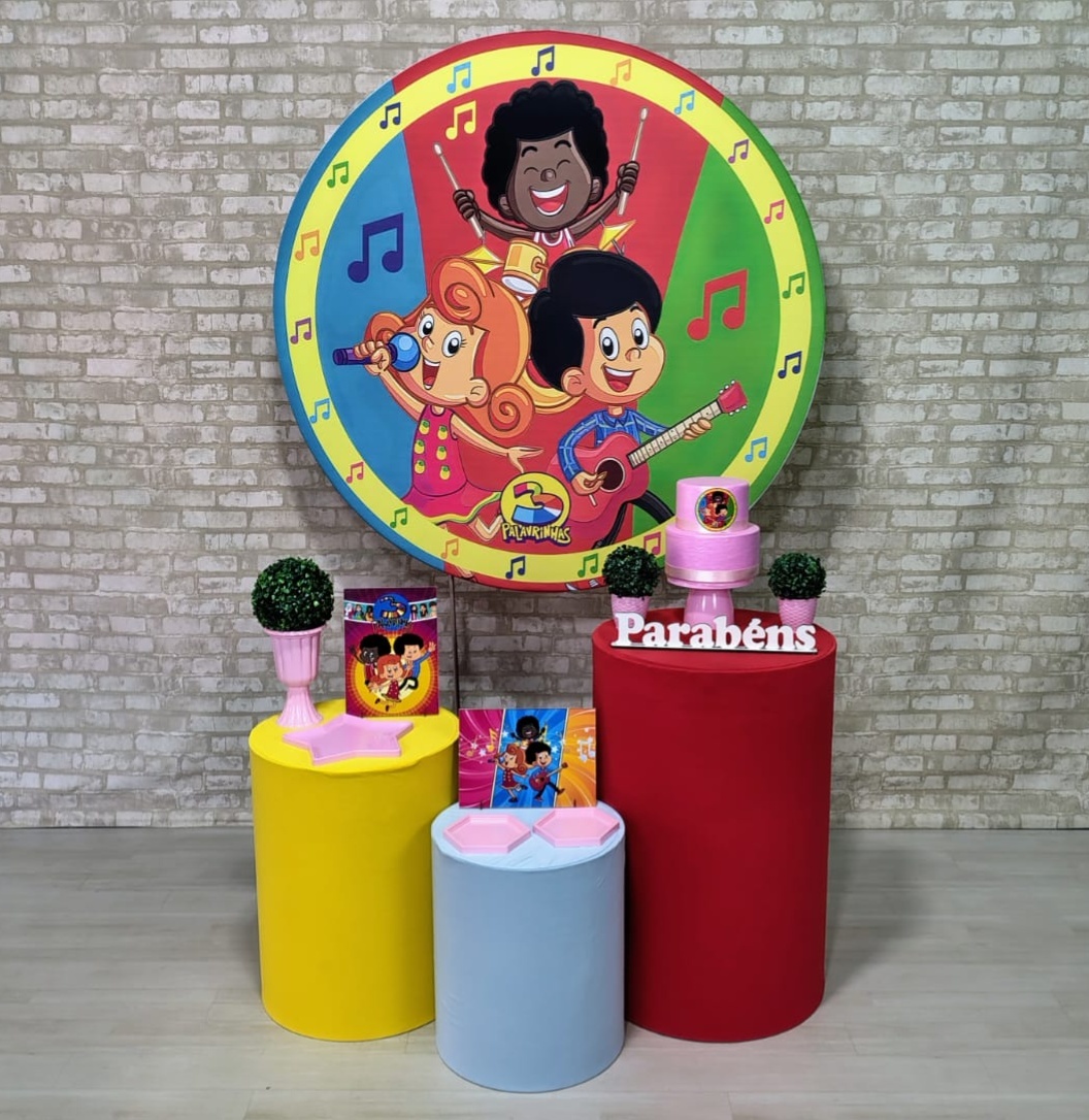 3 Palavrinhas Menina (Encanto) *    - Bn Decorações 