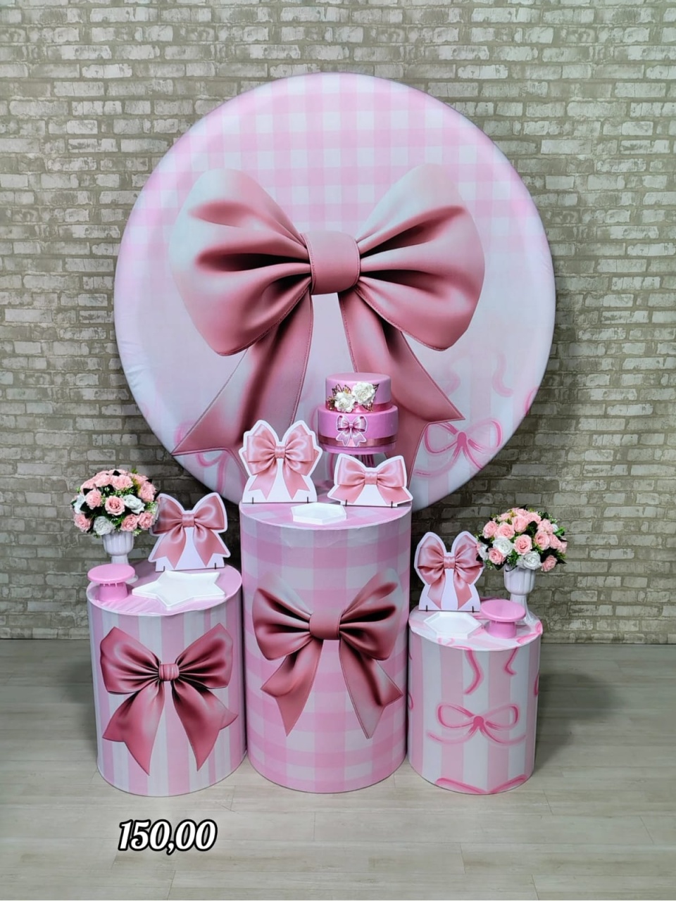 Laço Rosa (Encanto) * - Bn Decorações 
