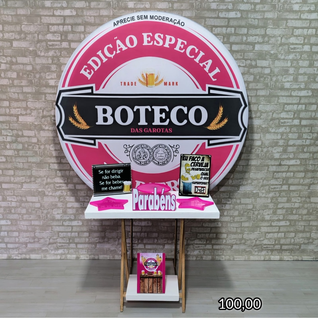 Boteco Feminino (Promoção Mesa Cavalete) * - Bn Decorações 