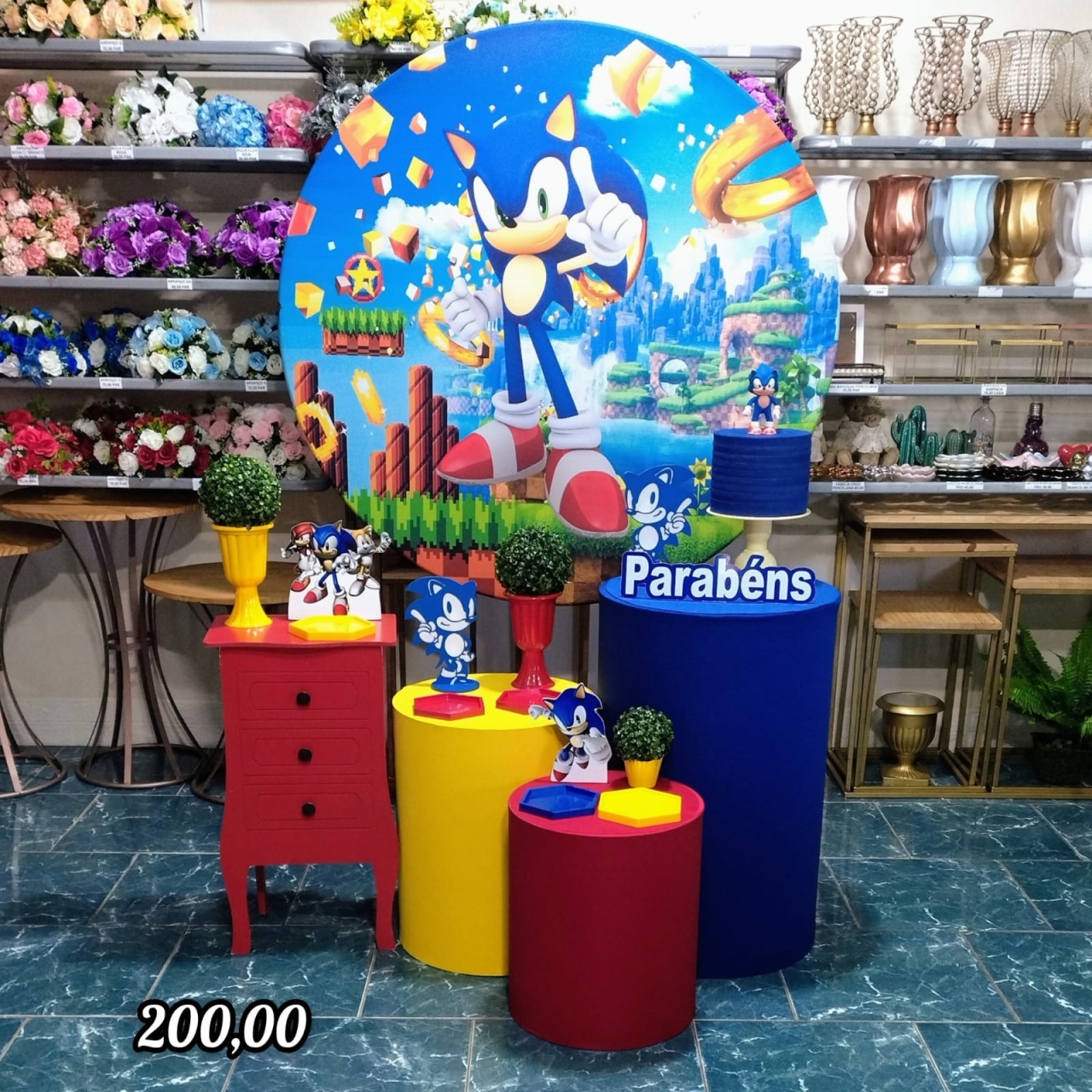 Sonic (Festejar) 2 * - Bn Decorações 