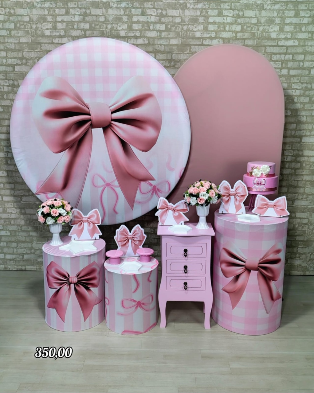 Laço Rosa (Premium) * - Bn Decorações 