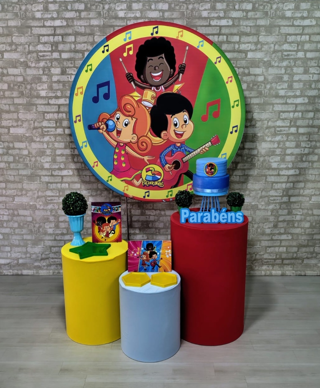 3 Palavrinhas Menino (Encanto) *   - Bn Decorações 