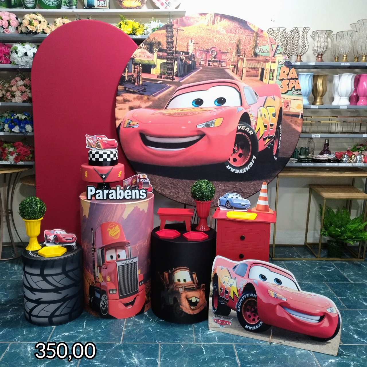 Carros Disney Mcqueen (Premium) * - Bn Decorações 