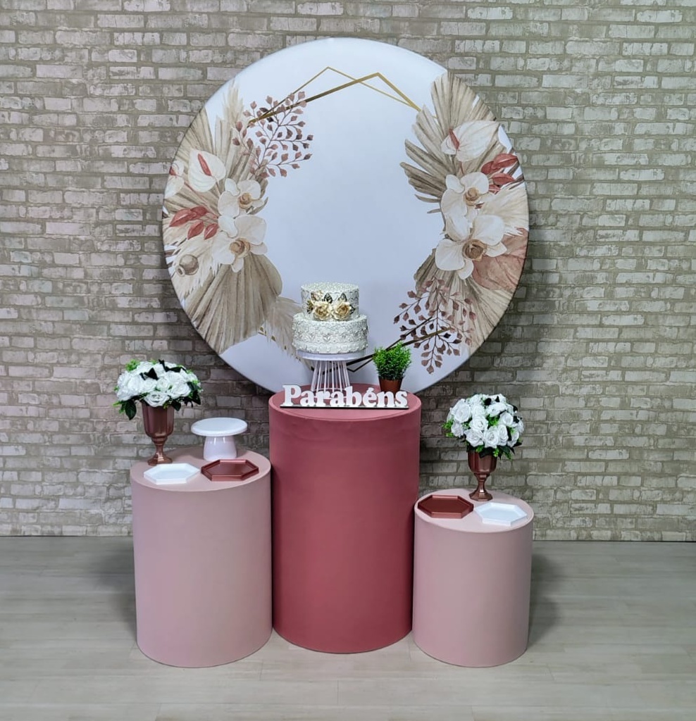 Painel Boho Palha (Encanto) 2 * - Bn Decorações 