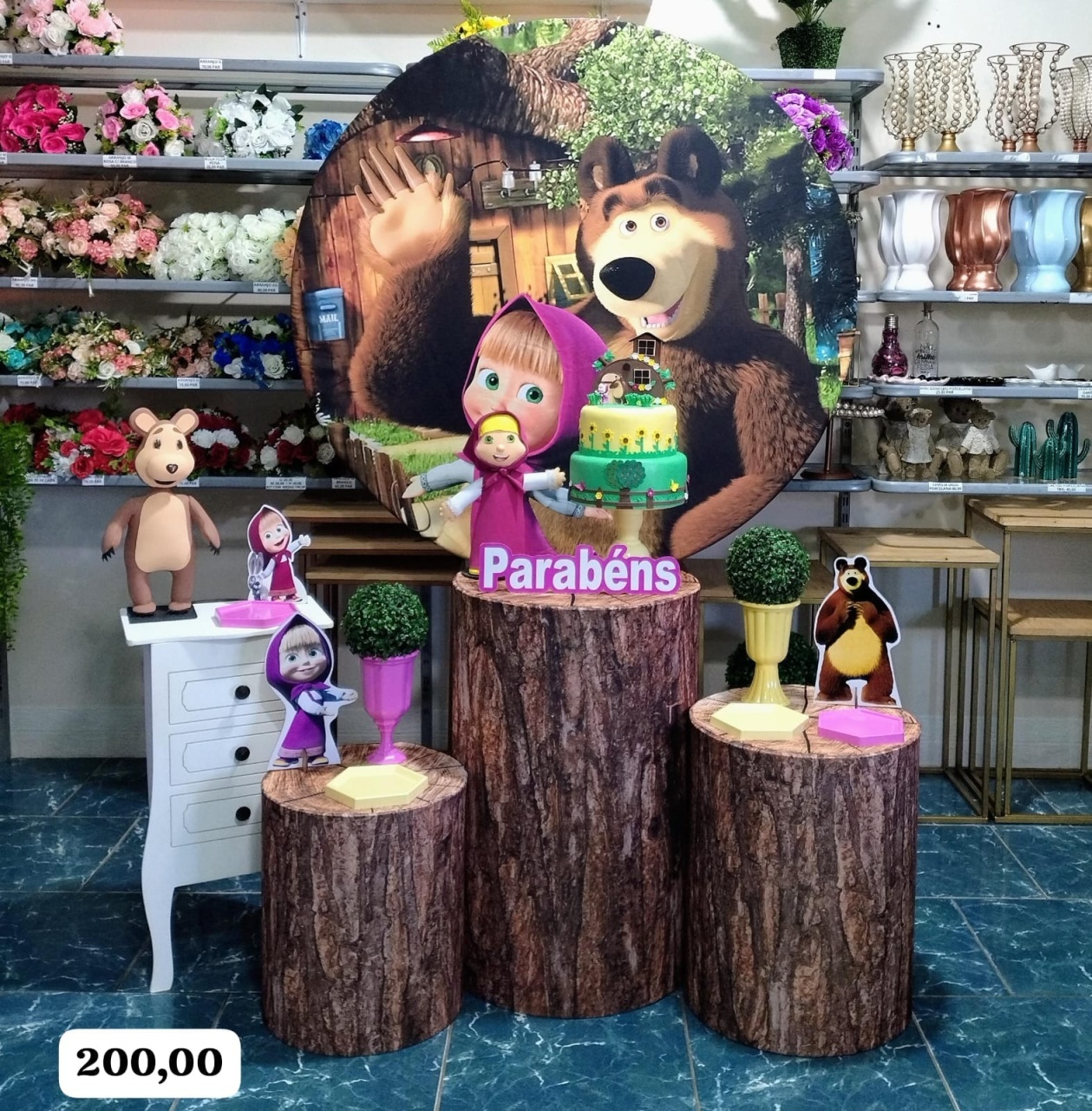 Masha E O Urso (Festejar) * - Bn Decorações 