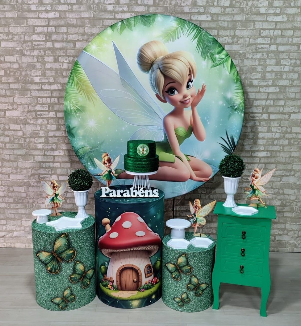 Tinker Bell Sininho (Festejar) * Ref:029 - Bn Decorações 