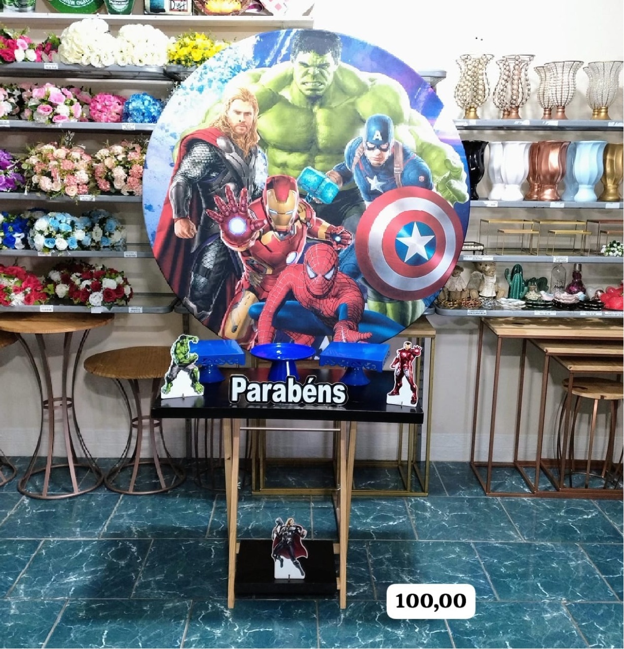 Vingadores (Promoção Mesa Cavalete) *  - Bn Decorações 