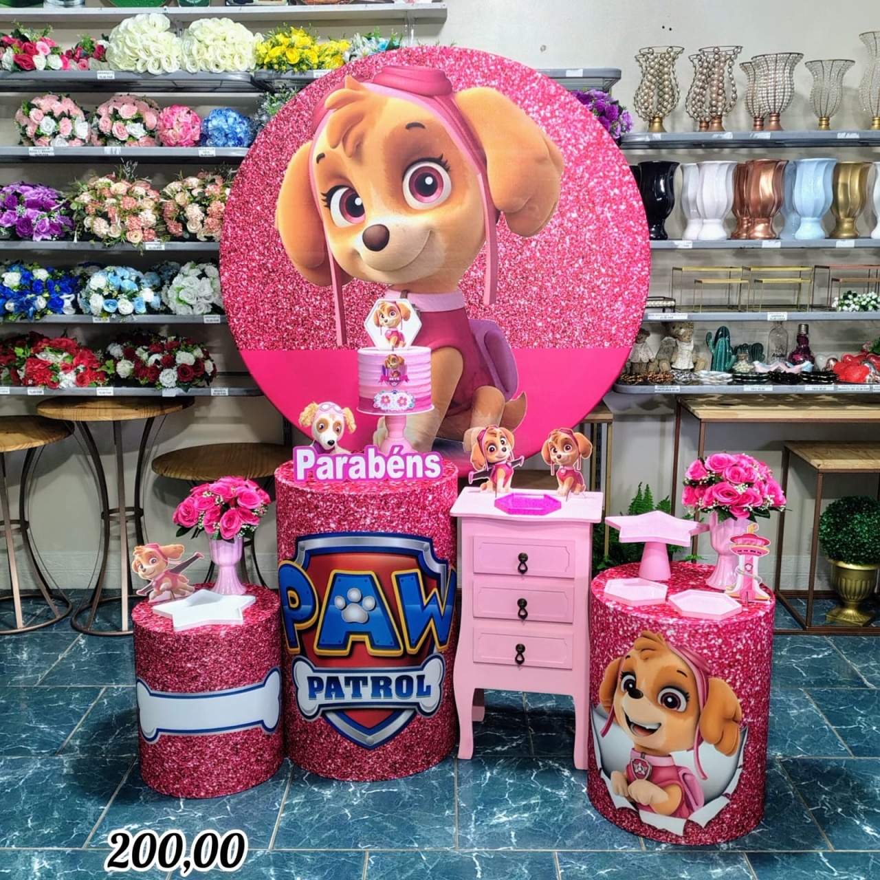 Skye Rosa Pink (Festejar) * - Bn Decorações 