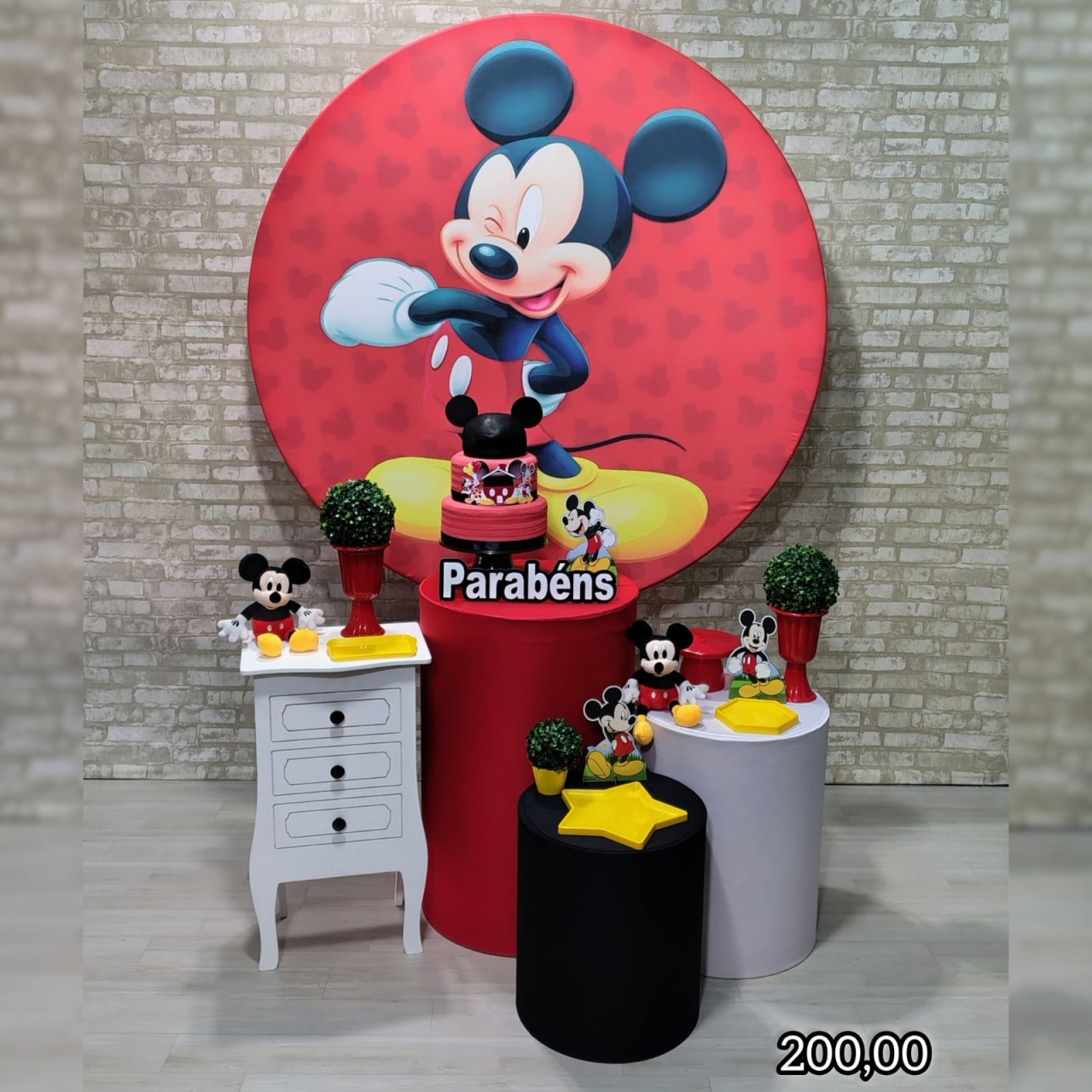 Mickey (Comemore) 2 * - Bn Decorações 