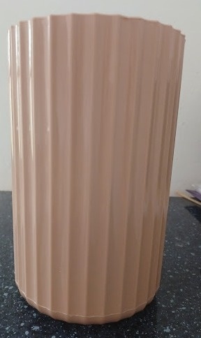 Vaso Canelado Bege - lihfestasecia