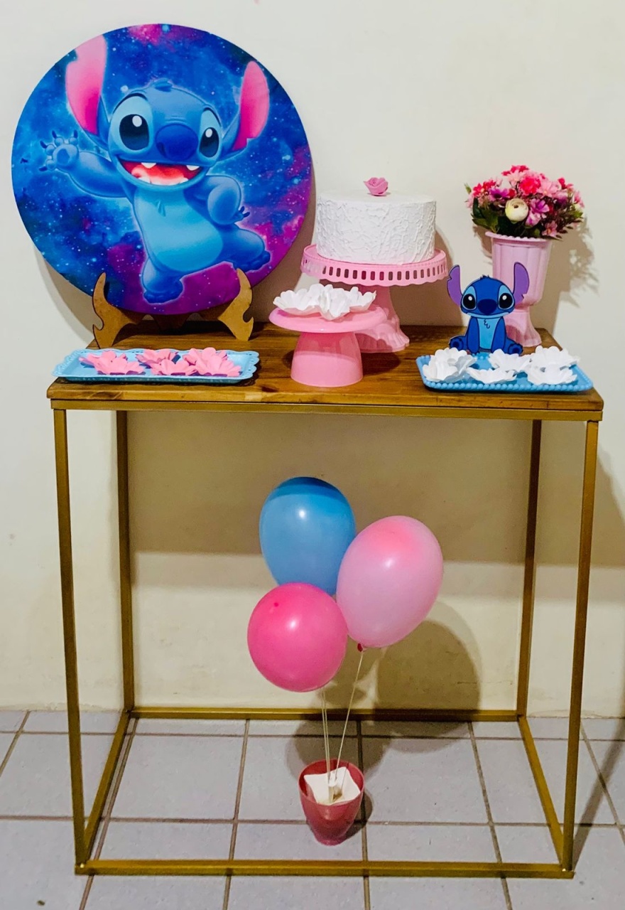 Kit Festa Na Mesa Tema Stitch - Realizando Sonhos Pegue e Monte