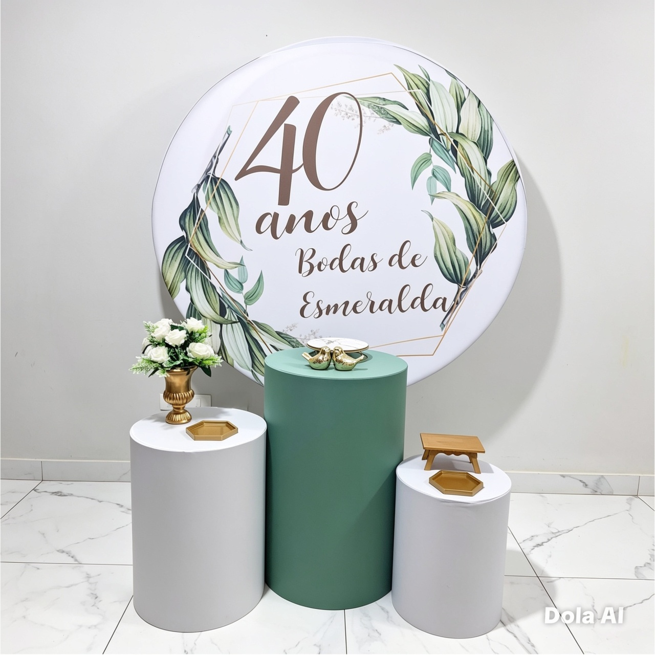 Casamento/Bodas 40 Anos Esmeralda Promocional - Balo Mais Festas Pegue E Monte