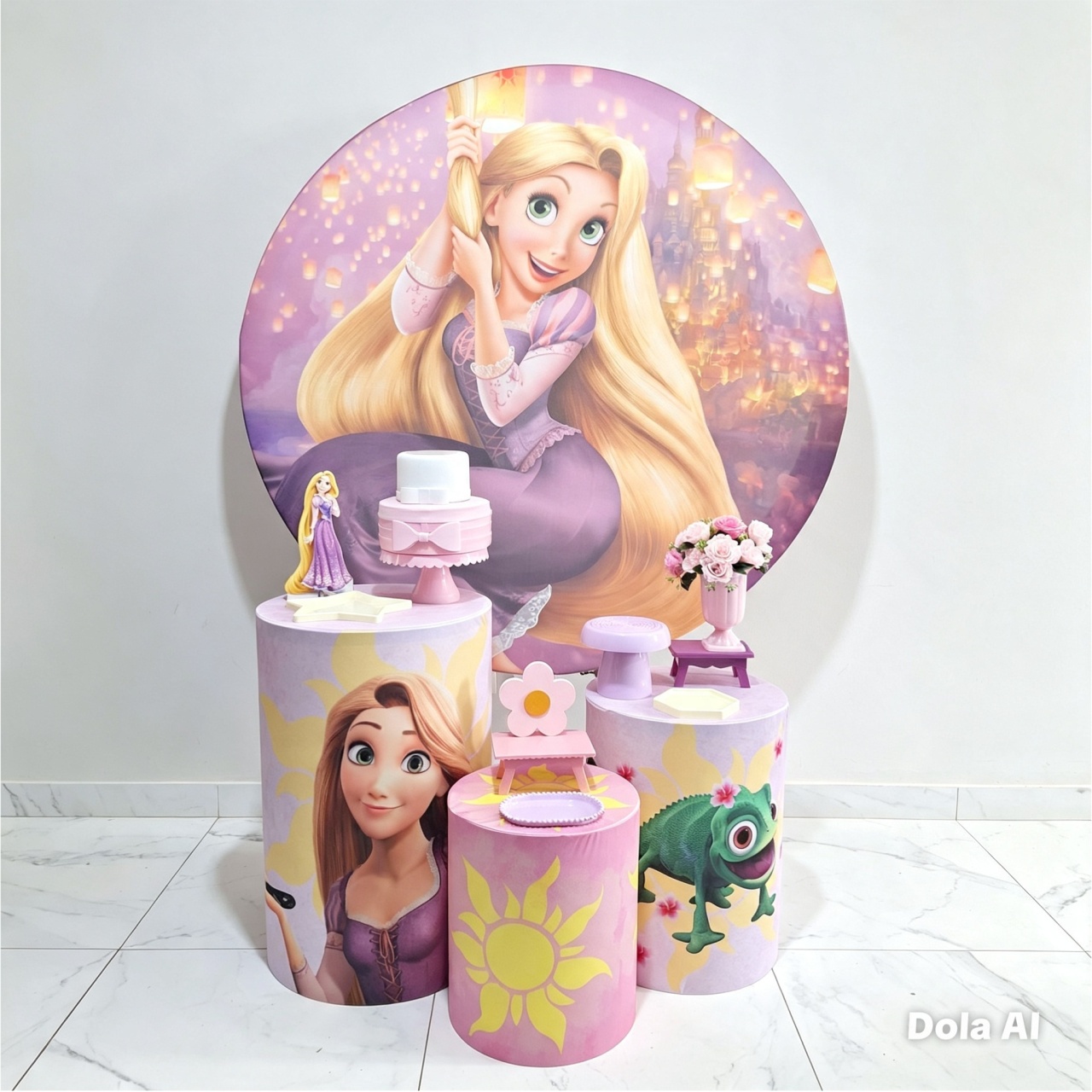 Rapunzel Convencional - Balo Mais Festas Pegue E Monte