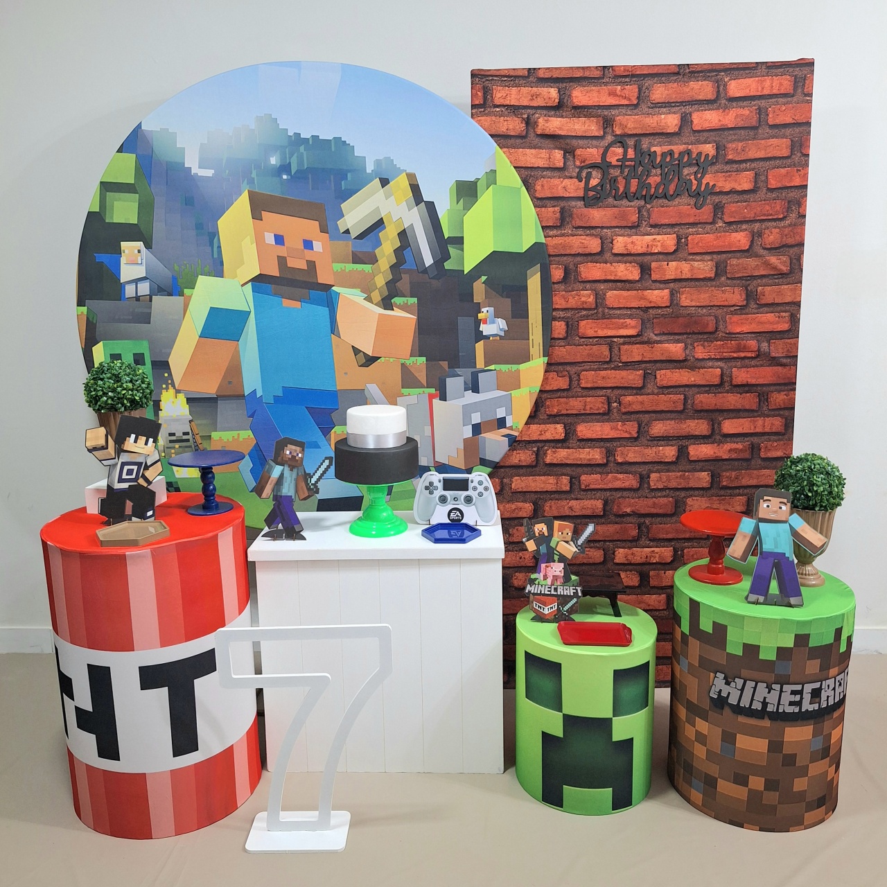 Minecraft Excepcional - Balo Mais Festas Pegue E Monte