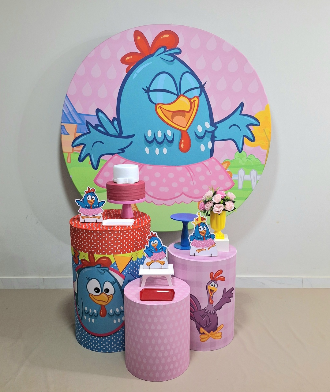 Galinha Pintadinha Menina Convencional - Balo Mais Festas Pegue E Monte