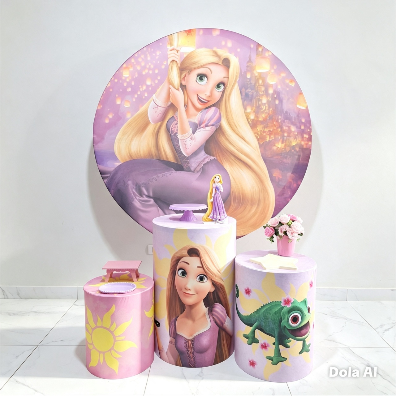 Rapunzel Promocional - Balo Mais Festas Pegue E Monte