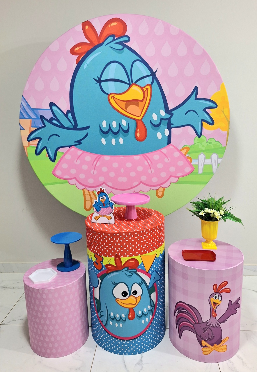 Galinha Pintadinha Menina Promocional  - Balo Mais Festas Pegue E Monte